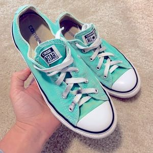 Converse Chuck Taylors Teal & White | Size 3 Kids